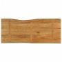 Tablero de mesa borde natural madera maciza mango 140x60x3,8 cm