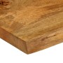 Tablero de mesa borde natural madera maciza mango 140x60x3,8 cm