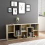 Estantería madera contrachapada color roble Sonoma 67x24x161 cm