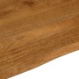 Tablero de mesa borde natural madera maciza mango 100x80x3,8 cm