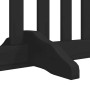 Puerta para perros plegable 4 paneles madera álamo negra 320 cm
