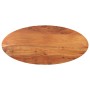 Tablero de mesa ovalado madera maciza de acacia 140x60x3,8 cm
