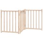 Puerta para perros plegable 3 paneles madera de abeto 150 cm