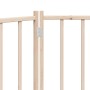 Puerta para perros plegable 3 paneles madera de abeto 150 cm