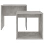 Juego de mesas de centro contrachapada gris hormigón 48x30x45cm de vidaXL, Mesas de centro - Ref: Foro24-802889, Precio: 39,2...