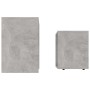 Juego de mesas de centro contrachapada gris hormigón 48x30x45cm de vidaXL, Mesas de centro - Ref: Foro24-802889, Precio: 39,2...