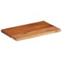 Tablero de mesa rectangular madera maciza acacia 60x40x2,5 cm