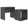 Mitteltisch-Set aus glänzend grauem Sperrholz, 48 x 30 x 45 cm von vidaXL, Couchtisch - Ref: Foro24-802893, Preis: 30,72 €, R...