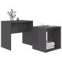 Mitteltisch-Set aus glänzend grauem Sperrholz, 48 x 30 x 45 cm von vidaXL, Couchtisch - Ref: Foro24-802893, Preis: 30,72 €, R...
