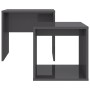 Juego mesas centro madera contrachapada gris brillo 48x30x45 cm de vidaXL, Mesas de centro - Ref: Foro24-802893, Precio: 30,6...