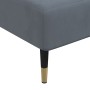 Sofá diván de terciopelo gris oscuro
