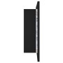 Armario espejo de baño con luz LED acrílico negro 80x12x45 cm de vidaXL, Tocadores de baño - Ref: Foro24-804965, Precio: 57,6...