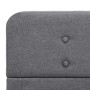 Estructura de cama de tela gris claro 140x200 cm