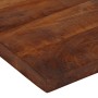 Tablero de mesa cuadrado madera maciza reciclada 70x70x2,5 cm