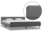 Estructura de cama de tela gris claro 180x200 cm