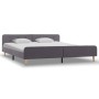 Estructura de cama de tela gris claro 180x200 cm