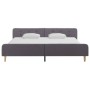 Estructura de cama de tela gris claro 180x200 cm