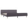 Estructura de cama de tela gris claro 180x200 cm