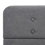 Estructura de cama de tela gris claro 180x200 cm