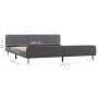 Estructura de cama de tela gris claro 180x200 cm