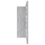 Armario espejo baño luz LED acrílico gris hormigón 80x12x45 cm de vidaXL, Tocadores de baño - Ref: Foro24-804968, Precio: 75,...