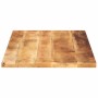Tablero de mesa rectangular madera maciza mango 120x70x2,5 cm