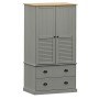 Armario VIGO madera maciza de pino gris 90x55x170 cm