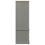 Armario VIGO madera maciza de pino gris 90x55x170 cm
