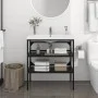 Waschbeckenstruktur aus schwarzem Eisen, 79 x 38 x 83 cm von vidaXL, Badezimmerwaschtische - Ref: Foro24-338489, Preis: 77,06...