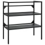Waschbeckenstruktur aus schwarzem Eisen, 79 x 38 x 83 cm von vidaXL, Badezimmerwaschtische - Ref: Foro24-338489, Preis: 96,53...