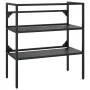 Waschbeckenstruktur aus schwarzem Eisen, 79 x 38 x 83 cm von vidaXL, Badezimmerwaschtische - Ref: Foro24-338489, Preis: 77,06...