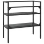 Black iron washbasin structure 79x38x83 cm by vidaXL, bathroom vanities - Ref: Foro24-338489, Price: 77,06 €, Discount: %