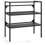 Waschbeckenstruktur aus schwarzem Eisen, 79 x 38 x 83 cm von vidaXL, Badezimmerwaschtische - Ref: Foro24-338489, Preis: 96,53...