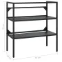 Waschbeckenstruktur aus schwarzem Eisen, 79 x 38 x 83 cm von vidaXL, Badezimmerwaschtische - Ref: Foro24-338489, Preis: 77,06...