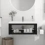Estructura de lavabo suspendido hierro negro 79x38x31 cm de vidaXL, Tocadores de baño - Ref: Foro24-338495, Precio: 60,42 €, ...