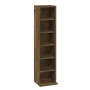 CD-Regal aus geräuchertem Eichensperrholz, 21 x 20 x 88 cm von vidaXL, CD- und DVD-Speicher - Ref: Foro24-815072, Preis: 32,4...
