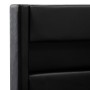 Estructura de cama con LED cuero sintético negro 100x200 cm