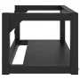 Estructura de lavabo suspendido hierro negro 79x38x31 cm de vidaXL, Tocadores de baño - Ref: Foro24-338495, Precio: 60,42 €, ...