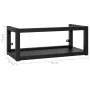 Estructura de lavabo suspendido hierro negro 79x38x31 cm de vidaXL, Tocadores de baño - Ref: Foro24-338495, Precio: 60,42 €, ...
