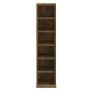 CD-Regal aus geräuchertem Eichensperrholz, 21 x 20 x 88 cm von vidaXL, CD- und DVD-Speicher - Ref: Foro24-815072, Preis: 32,4...