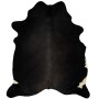 Alfombra de piel de vaca auténtica negro 150x170 cm de vidaXL, Alfombras - Ref: Foro24-284341, Precio: 203,66 €, Descuento: %