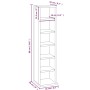 CD-Regal aus geräuchertem Eichensperrholz, 21 x 20 x 88 cm von vidaXL, CD- und DVD-Speicher - Ref: Foro24-815072, Preis: 32,4...