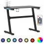 Gaming-Schreibtisch mit LED Z-förmigen Beinen schwarz 90x60x75 cm von vidaXL, Schreibtische - Ref: Foro24-325418, Preis: 122,...