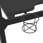 Gaming-Schreibtisch mit LED Z-förmigen Beinen schwarz 90x60x75 cm von vidaXL, Schreibtische - Ref: Foro24-325418, Preis: 122,...