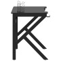 Escritorio para juegos con patas en forma K negro 90x60x75 cm de vidaXL, Escritorios - Ref: Foro24-325400, Precio: 122,13 €, ...