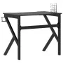 Gaming-Schreibtisch mit K-förmigen Beinen schwarz 90x60x75 cm von vidaXL, Schreibtische - Ref: Foro24-325400, Preis: 125,48 €...