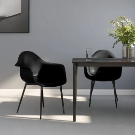 Esszimmerstühle 2 Einheiten schwarz PP von vidaXL, Essstühle - Ref: Foro24-338076, Preis: 154,90 €, Rabatt: %