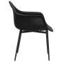 Dining chairs 2 units black PP by vidaXL, dining chairs - Ref: Foro24-338076, Price: 152,28 €, Discount: %