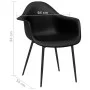 Dining chairs 2 units black PP by vidaXL, dining chairs - Ref: Foro24-338076, Price: 152,28 €, Discount: %
