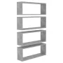 Cube wall shelf 4 pcs engineered wood concrete 60x15x23cm by vidaXL, Shelves and shelves - Ref: Foro24-807146, Price: 50,46 €...